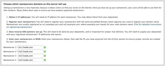 Linode nameservers